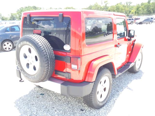 1C4AJWBG7FL564590 - 2015 JEEP WRANGLER S RED photo 4
