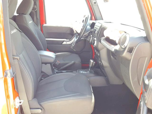 1C4AJWBG7FL564590 - 2015 JEEP WRANGLER S RED photo 5