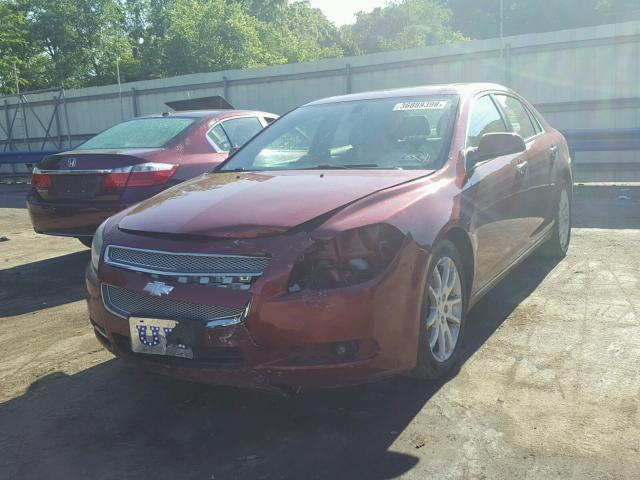 1G1ZE5E79BF255539 - 2011 CHEVROLET MALIBU LTZ მუქწითელი ფოტო 2