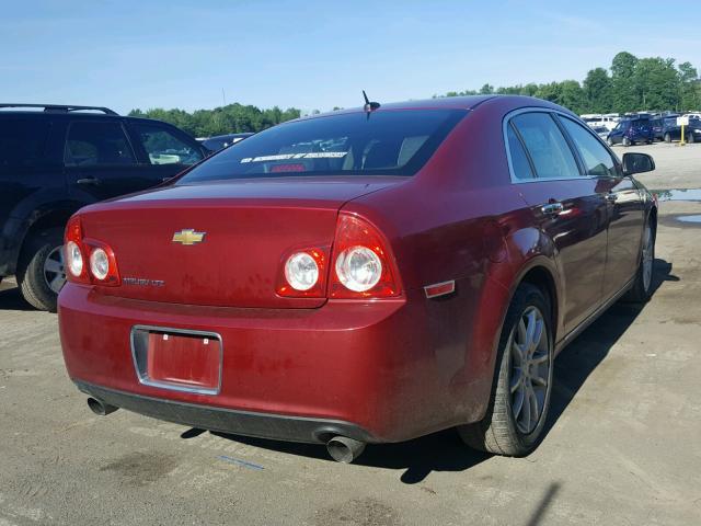 1G1ZE5E79BF255539 - 2011 CHEVROLET MALIBU LTZ მუქწითელი ფოტო 4