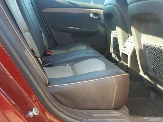 1G1ZE5E79BF255539 - 2011 CHEVROLET MALIBU LTZ მუქწითელი ფოტო 6