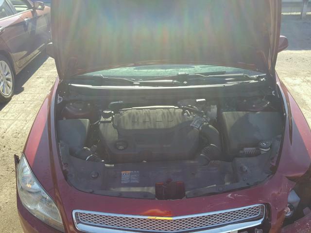 1G1ZE5E79BF255539 - 2011 CHEVROLET MALIBU LTZ მუქწითელი ფოტო 7