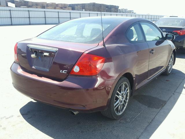 JTKDE177170205289 - 2007 TOYOTA SCION TC 紫色 照片 4