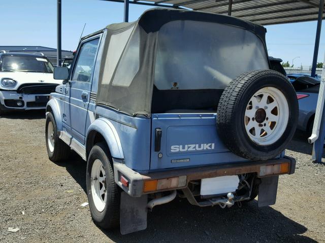 JS3JC51C6J4205996 - 1988 SUZUKI SAMURAI BLUE photo 3