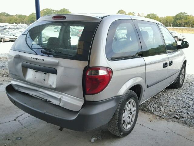 1D4GP25B26B669063 - 2006 DODGE CARAVAN SE SILVER photo 4