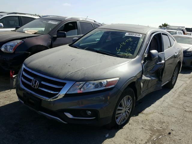 5J6TF3H59EL001225 - 2014 HONDA CROSSTOUR GRAY photo 2