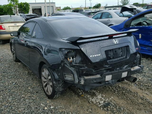 2HGFG21547H700588 - 2007 HONDA CIVIC SI BLACK photo 3