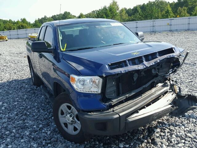 5TFRM5F14EX070379 - 2014 TOYOTA TUNDRA DOU BLUE photo 1