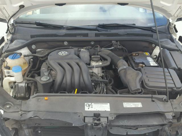 3VW1K7AJ2CM385834 - 2012 VOLKSWAGEN JETTA BASE Սպիտակ լուսանկար 7