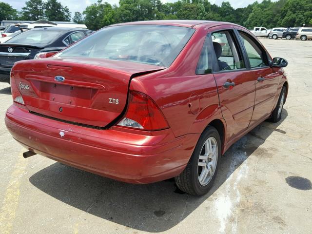 1FAFP38Z64W110313 - 2004 FORD FOCUS ZTS RED photo 4