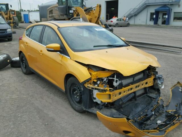 1FAHP3N21CL110204 - 2012 FORD FOCUS TITA YELLOW photo 1