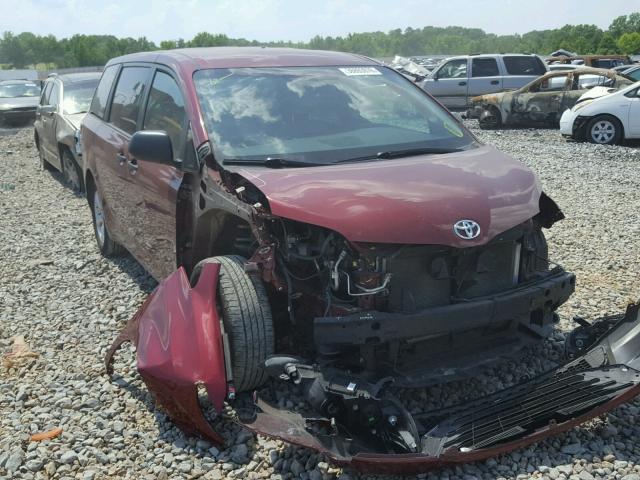 5TDZK3DC2FS608986 - 2015 TOYOTA SIENNA BAS BURGUNDY photo 1