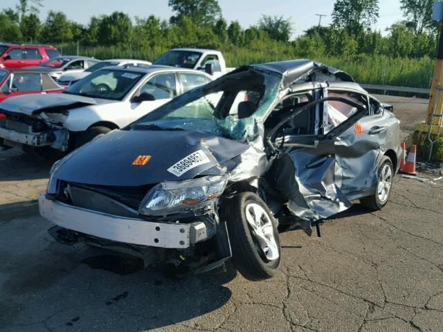 19XFB2F58DE001400 - 2013 HONDA CIVIC LX GRAY photo 2