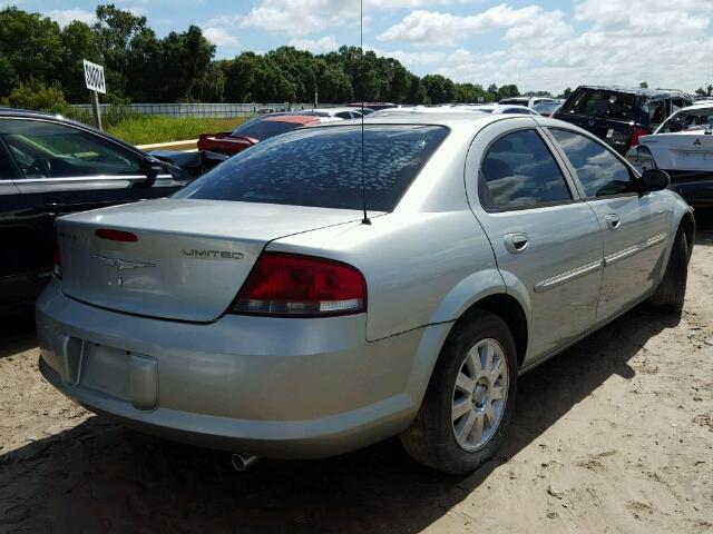 1C3AL66R65N690694 - 2005 CHRYSLER SEBRING LI SILVER photo 4