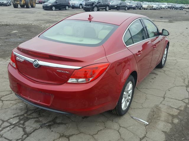 2G4GR5ER8D9154861 - 2013 BUICK REGAL RED photo 4