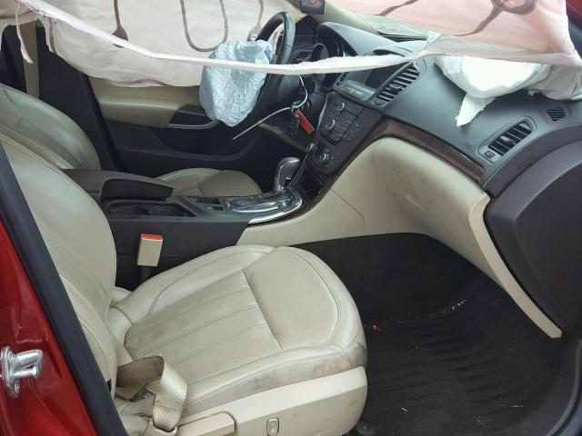 2G4GR5ER8D9154861 - 2013 BUICK REGAL RED photo 5