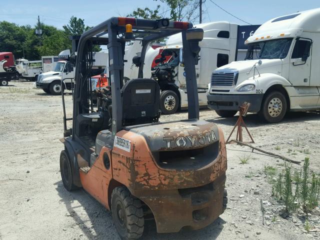 10292 - 2007 TOYOTA FORKLIFT ORANGE photo 3