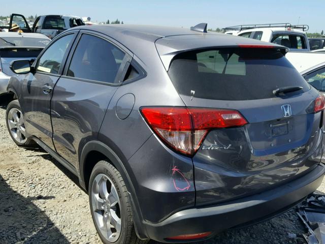 3CZRU5H50HM718627 - 2017 HONDA HR-V EX GRAY photo 3