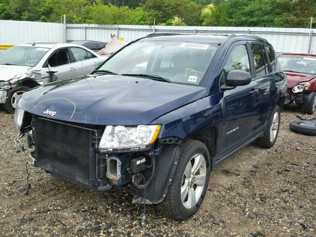 1C4NJDBB7CD624657 - 2012 JEEP COMPASS SP BLUE photo 2
