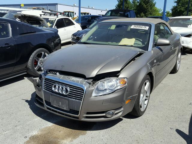 WAUDF48H68K008327 - 2008 AUDI A4 2.0T CA BROWN photo 2