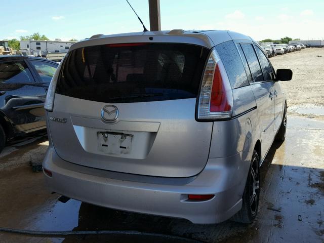 JM1CR293690337040 - 2009 MAZDA 5 SILVER photo 4