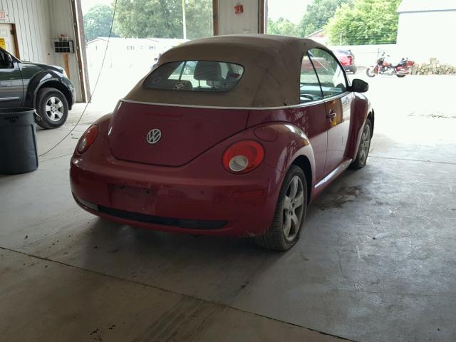 3VWSF31Y36M328948 - 2006 VOLKSWAGEN NEW BEETLE 红色 照片 4