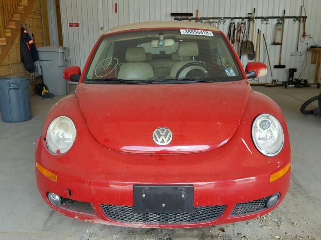 3VWSF31Y36M328948 - 2006 VOLKSWAGEN NEW BEETLE 红色 照片 9