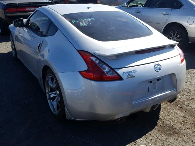 JN1AZ4EH9CM564911 - 2012 NISSAN 370Z BASE SILVER photo 3