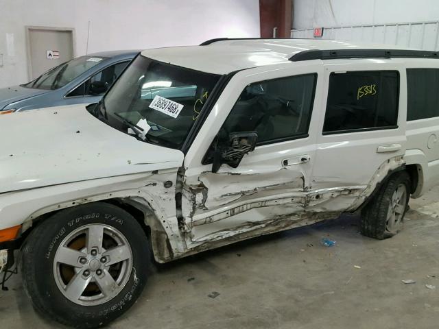 1J8HG48N16C219393 - 2006 JEEP COMMANDER თეთრი ფოტო 10