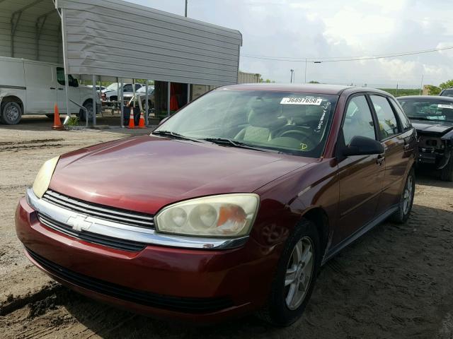 1G1ZT64844F168172 - 2004 CHEVROLET MALIBU MAX BURGUNDY photo 2