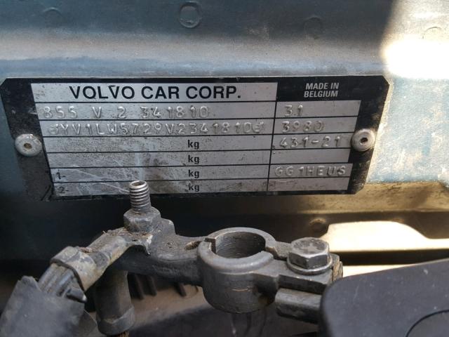 YV1LW5729V2341810 - 1997 VOLVO 850 T5 BLUE photo 10