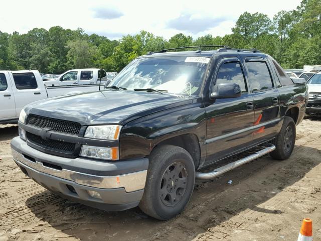 3GNEC12Z65G269211 - 2005 CHEVROLET AVALANCHE BLACK photo 2