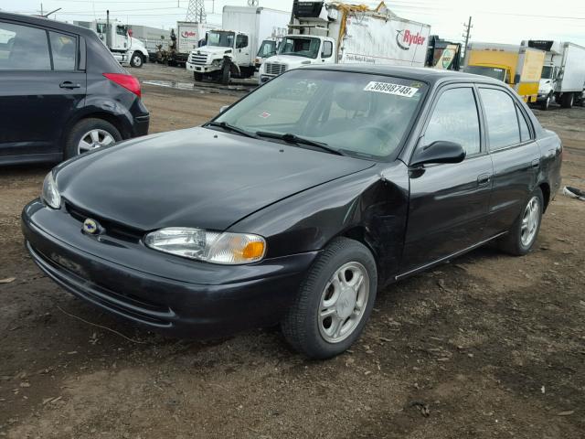 1Y1SK5486WZ412827 - 1998 CHEVROLET GEO PRIZM 黑色 照片 2