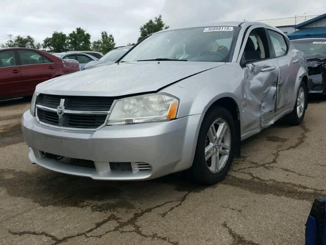 1B3LC56K88N560214 - 2008 DODGE AVENGER SX SILVER photo 2