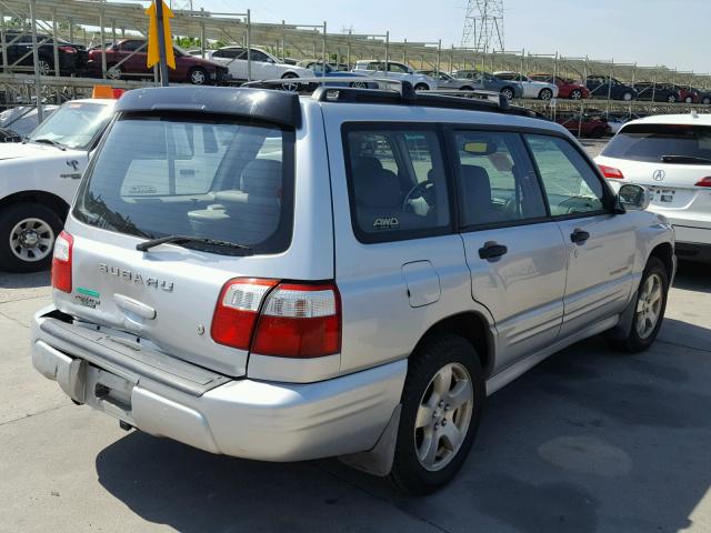 JF1SF65642H704025 - 2002 SUBARU FORESTER S SILVER photo 4