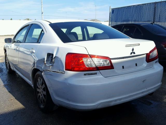 4A32B2FF9CE022349 - 2012 MITSUBISHI GALANT FE WHITE photo 3