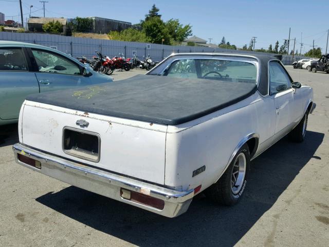 1GCCW80A0ER115977 - 1984 CHEVROLET EL CAMINO WHITE photo 4