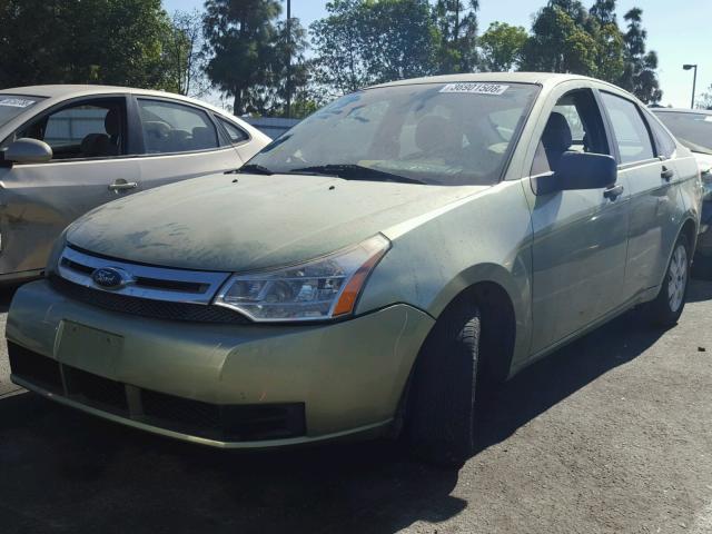 1FAHP34N58W235112 - 2008 FORD FOCUS S/SE TEAL photo 2