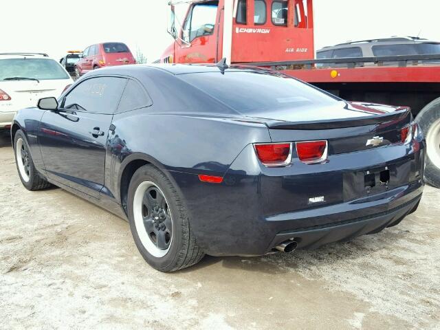 2G1FA1E34D9173413 - 2013 CHEVROLET CAMARO LS BLUE photo 3