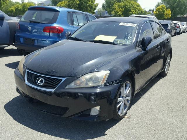 JTHBE262865006556 - 2006 LEXUS IS 350 BLACK photo 2