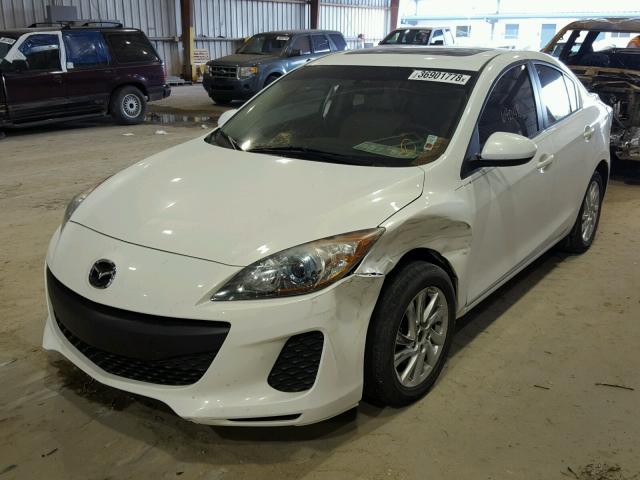 JM1BL1V77C1664029 - 2012 MAZDA 3 I WHITE photo 2