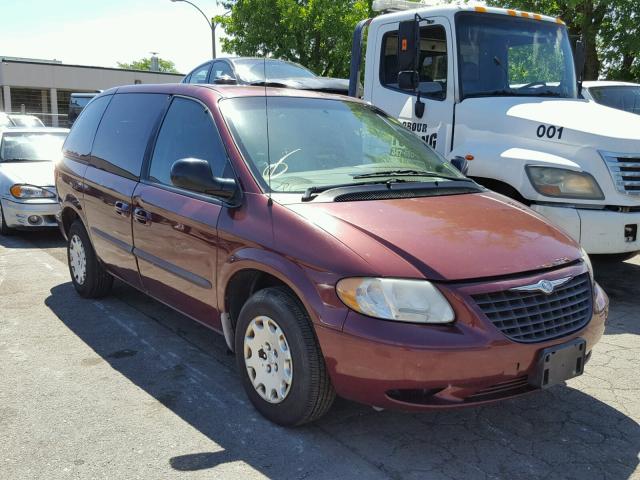 1C4GJ45392B719227 - 2002 CHRYSLER VOYAGER LX BURGUNDY photo 1