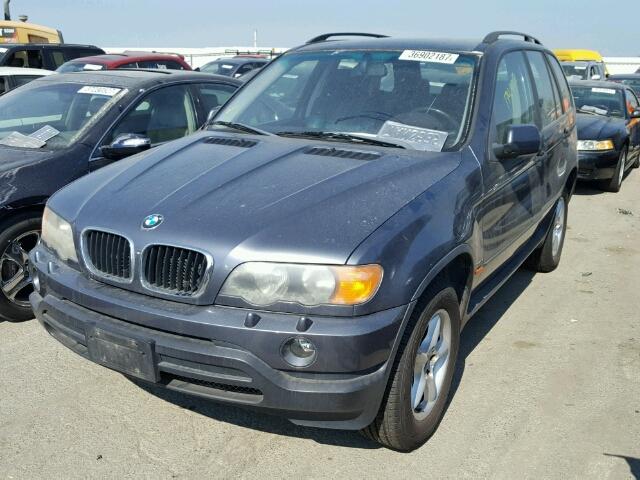 5UXFA53593LV89496 - 2003 BMW X5 3.0I GRAY photo 2