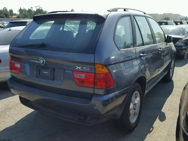 5UXFA53593LV89496 - 2003 BMW X5 3.0I GRAY photo 4