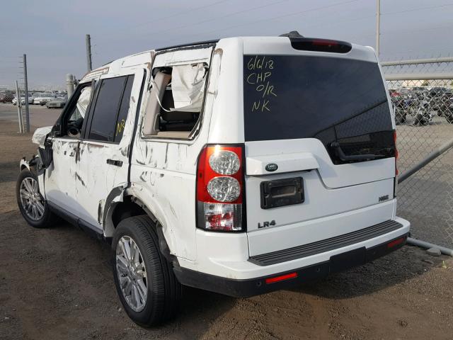 SALAG2D47BA559401 - 2011 LAND ROVER LR4 HSE WHITE photo 3