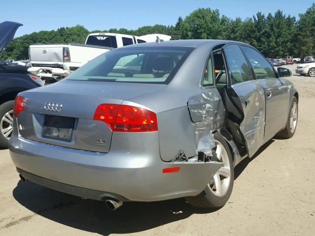 WAUDH78E37A115860 - 2007 AUDI A4 3.2 QUA GRAY photo 4