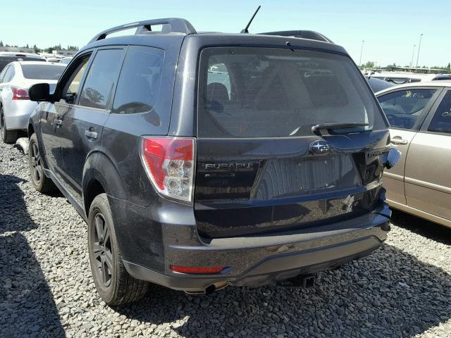 JF2SH6BC5AH794493 - 2010 SUBARU FORESTER X BLACK photo 3