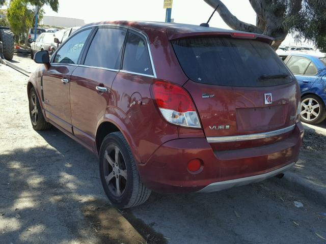 3GSCL93Z28S690894 - 2008 SATURN VUE HYBRID RED photo 3