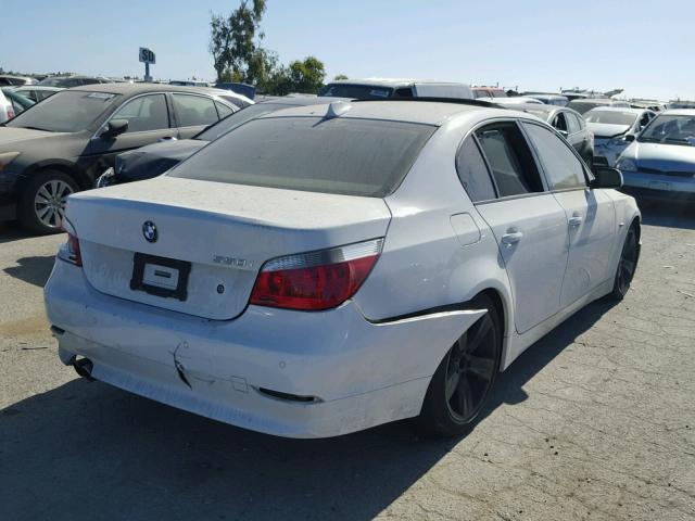 WBANB33555CN67462 - 2005 BMW 545 I WHITE photo 4