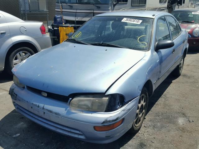 1Y1SK5263TZ038173 - 1996 GEO PRIZM BASE ლურჯი ფოტო 2